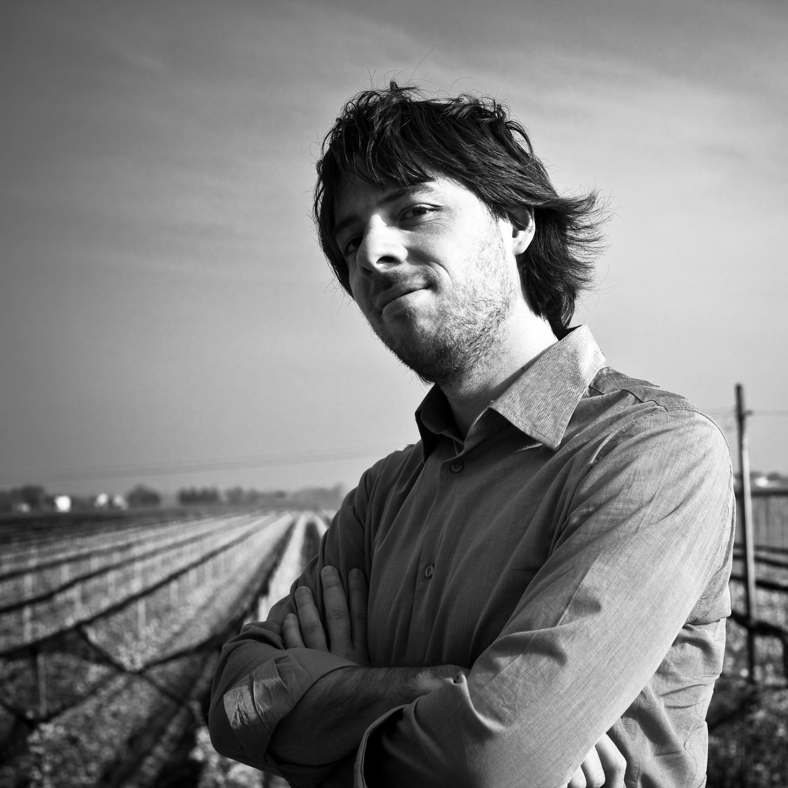 Portrait of a farmer in a field